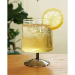 スコン ゴブレット グレー クリア 耐熱ガラス ホームステッド アクシス Homestead AXCIS HS3066 タンブラー ガラス 耐熱 無地 透明  おしゃれ 食器 小物入れ タンブラー コップ カップ おしゃれ かわいい 清潔感