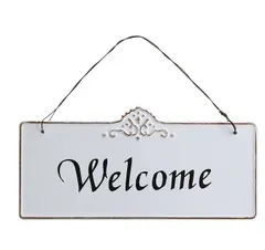 ウェルカム・プレート【COVENT GARDEN コベントガーデン】 ガーデンプレート ティンプレート アイアンプレート ガーデンオーナメント ガーデンアイテム インテリア雑貨 壁飾り サインプレート 可愛い かわいい アンティーク風 ガーデン 店舗用