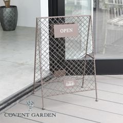 블로어 메쉬 보드 스탠드 접이식 앤티크 스타일 코벤트 가든 COVENT GARDEN 오븐 & 클로즈 게시 용품 US-48