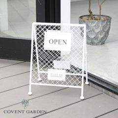 화이트 메쉬 스몰 보드 접이식 앤틱 스타일 코벤트 가든 COVENT GARDEN 오븐 & 클로즈 게시 용품 US-51