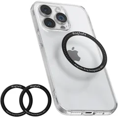 【在庫処分】マグセーフ シール 対応 ワイヤレス充電対応 Magsafe 超薄型 マグセーフリング iPhoneとAndroid VRIG 全機種対応【2個入り】