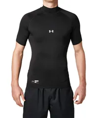 [アンダーアーマー] ショートパンツ UA HG ARMOUR COMP SS MOCK メンズ BLK/SIL 日本 SM (日本サイズL相当) [BLK/SIL] [S]