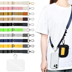 【新着商品】スマホ スマホ スマホ 肩掛けストラップ スマホストラップ スマホストラップ 斜めがけストラップ 約85cm～140cm 紐 ショルダー 長さ調節可能(ストラップ ストラップ ストラップ ホルダー 首掛け iphone 付) 携帯ストラップ Yee