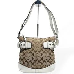 未使用級 COACH コーチ 2wayショルダーバッグ シグネチャー キャンバス