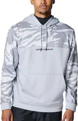 アンダーアーマー UNDER ARMOUR 野球・ソフトボール UA ARMOUR FLEECE HOODIE メンズ パーカー フーディ 長袖 軽量 撥水 通気性 プルオーバー トレーニング 運動 練習  6007970 011 MODGRAY
