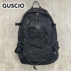 極美品】グッシオイタリー 大容量 バックパック リュック メッシュ 黒 