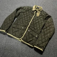 ラルフローレン キルティング ジャケット カーキ色