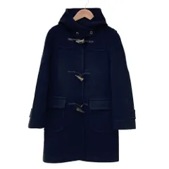 美品 OLD ENGLAND オールドイングランド ダッフルコート 34 ネイビー レディース 古着 中古 USED