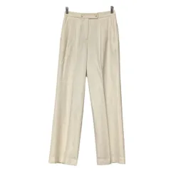 良品 22AW theory luxe セオリーリュクス PARADOX YUSIEL ウール スラックス パンツ サイズ36 アイボリー レディース 古着 中古 USED
