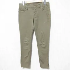 美品 BURBERRY LONDON バーバリーロンドン ストレッチ裾ジップパンツ B1R02-716-76 サイズ40 ベージュ レディース 古着 中古 USED