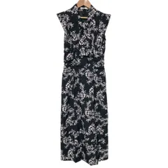 美品 23AW SNIDEL スナイデル Sustainaバリエーションプリントナローワンピース SWFO234075 サイズ1 ブラック レディース 古着 中古 USED