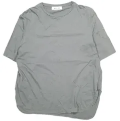 SACRA サクラ 21SS 日本製 マイクロファインコットン ハーフスリーブTシャツ 121165021 38 グレー 五分袖 カットソー トップス g23626