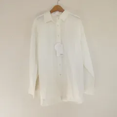 未使用 23AW Mila Owen ミラオーウェン 落ち感 レディライク オーバーシャツ 長袖 ブラウス 09WFB235005 F ホワイト レディース 古着 中古 USED