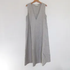 美品 UNITED ARROWS ユナイテッドアローズ ノースリーブ ロングワンピース サイズ36 ベージュ レディース 古着 中古 USED