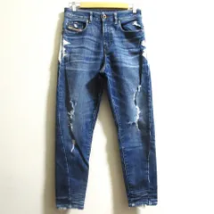 美品 DIESEL ディーゼル ジョグジーンズ デニムパンツ CANDYS-T サイズ25 ブルー レディース 古着 中古 USED