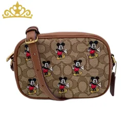 COACH × ディズニー シグネチャー ミッキーマウス ショルダーバッグ レディース コーチ