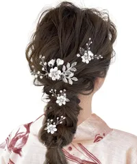 新品 【Baramoly】髪飾り ヘアアクセサリー 成人式 結婚式 人気 ウェディング 大人 パール 花 和装 発表会 着物 レディース 振袖 袴 七五三 卒業式 入学式