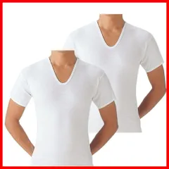 綿100% インナーシャツやわらか肌着 抗菌防臭加工 半袖U首 GUNZE(グンゼ) 2枚組 SV61162メンズ