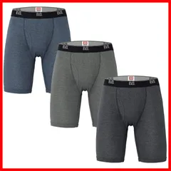 吸水速乾 ゆったり設計 アソートセット 3枚組 オールシーズン ロングボクサー RT306S-3P 前あき ボクサーブリーフ メンズ [ビー・ブイ・ディ]