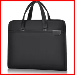 ハンドバッグ 14インチpc対応 通勤 就活 A4対応 肩掛けバッグ ビジネス軽量バッグ 大容量 軽量 耐衝撃 リクルート 撥水 メンズ ビジネスバッグ ブラック [TRMF]