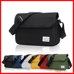 レディース 【めっちゃ入る！超軽量×5ポケット収納×おしゃれ】 メンズ 斜めがけ カバン 小さめ 大容量 肩掛けバッグ ショルダーバッグ 2WAY メッセンジャーバッグ ナイロン シンプル 男女兼用 [Luxiwear] カジュアル 通勤 出張 旅行