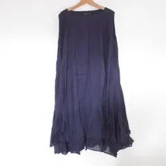 美品 mizuiro ind ミズイロインド スリーブレス フレアワンピース パープル レディース 古着 中古 USED