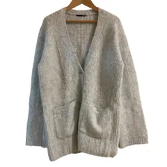美品 23AW styling スタイリング アルパカブレンド ニットカーディガン サイズF ライトグレー レディース 古着 中古 USED