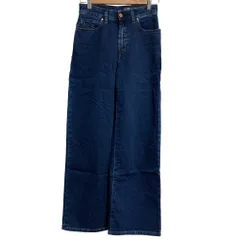 美品 DIESEL ディーゼル Widee-ne ストレッチ ジョグジーンズ ワイド スウェットデニムパンツ サイズ23 インディゴ レディース 古着 中古 USED