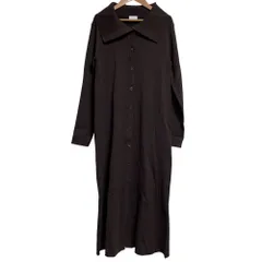 美品 green label relaxing グリーンレーベルリラクシング ユナイテッドアローズ リブニット ワンピース 3626-119-3127 ブラウン レディース 古着 中古 USED