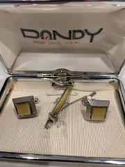 【昭和レトロ】DANDY カフス ネクタイピン セット HIGH LOOK USA ヴィンテージ