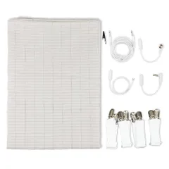 新品 riraku-life(リラクリフェ) 大地と繋がるアーシング健康法用/アーシングコットンシーツ (スタンダード) (コード5m抵抗内蔵) (200×140cm)シングル~セミダブル