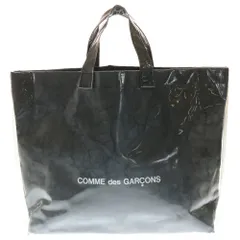 BLACK MARKET COMME des GARCONS (ブラックマーケット コムデギャルソン) PVC クラフトペーパー トートバッグ ハンドバッグ ブラック/クリア OD-K211