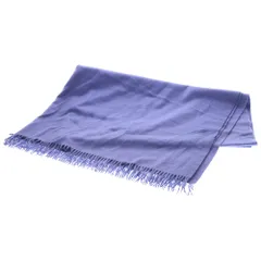 HERMES (エルメス) 大判ストール ブルー カシミヤ