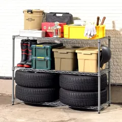 【迅速に発送】ドウシシャ サビにくい 屋外用ラック 幅120 ルミナス エクステリアラック グレー 3段 EX25-123GY 幅121.5×奥行46×高さ90cm ポール径25mm スチールラック ガーデニングラック ベランダラック 棚