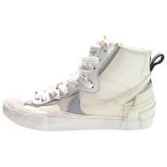 NIKE (ナイキ) ×sacai BLAZER MID サカイ ブレーザー ミッドカットスニーカー ホワイト US9.5/27.5cm BV0072-100