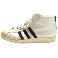 adidas (アディダス) PRO MODEL VINTAGE D B35246 プロモデル ヴィンテージ ハイカットスニーカー US6.5/24.5cm ホワイト レディース