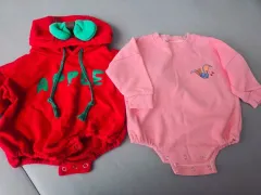 ベビー服 ボディスーツ 2着 セット (3-12m)