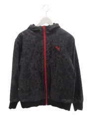 プーマ PUMA リバーシブル スウェット ジャケット 834987 L 黒 ブラック グレー 迷彩 カモフラ フルジップ パーカー トップス