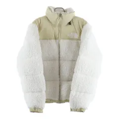 THE NORTH FACE (ザノースフェイス) SHERPA NUPTSE JACKET シェルパ ボア切替 ヌプシダウンジャケット ベージュ/ホワイト NF0A5A84