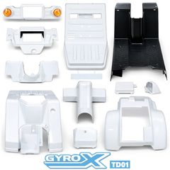 ジャイロX TD01 外装カウル 15点セット 塗装済み 艶あり ホワイト