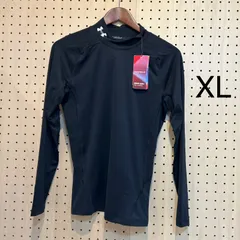 メンズヒートギアコンプレッション長袖モックシャツ XL（1369606）