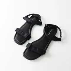 アトリエブルージュ ATELIER BRUGGE ストラップ サンダル L｜ブラック シューズ 約24～24.5cm【2400014769562】