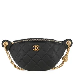 シャネル ボディバッグ ココマーク マトラッセ ハートチェーン キャビアスキン AP3761 CHANEL 黒 ショルダーバッグ