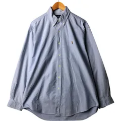 古着 ラルフローレン Ralph Lauren BLAKE 長袖 ボタンダウンシャツ メンズL相当/eaa582646