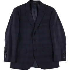 古着 ヒューゴボス HUGO BOSS チェック柄 ウールテーラードジャケット メンズS相当/eaa582879のサムネイル