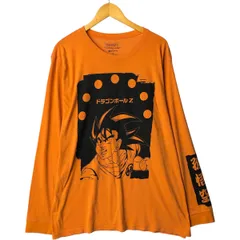 古着 DRAGONBALL Z ドラゴンボールZ 孫悟空 アニメ キャラクタープリントロングTシャツ ロンT メンズXXL相当/eaa529763
