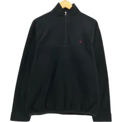 古着 90年代 ラルフローレン Ralph Lauren POLO by Ralph Lauren ハーフジップ フリースプルオーバー USA製 メンズM相当/eaa572019