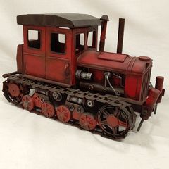 高重量 列車 スクラップメタル彫刻 ブリキ 全6個 総重量8キロ以上