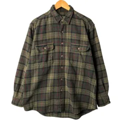 古着 フィールドアンドストリーム FIELD&STREAM 長袖 フランネルチェックシャツ メンズL相当/eaa583427