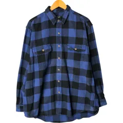 古着 フィールドアンドストリーム FIELD&STREAM バッファローチェック 長袖 フランネルチェックシャツ メンズXL相当/eaa583434